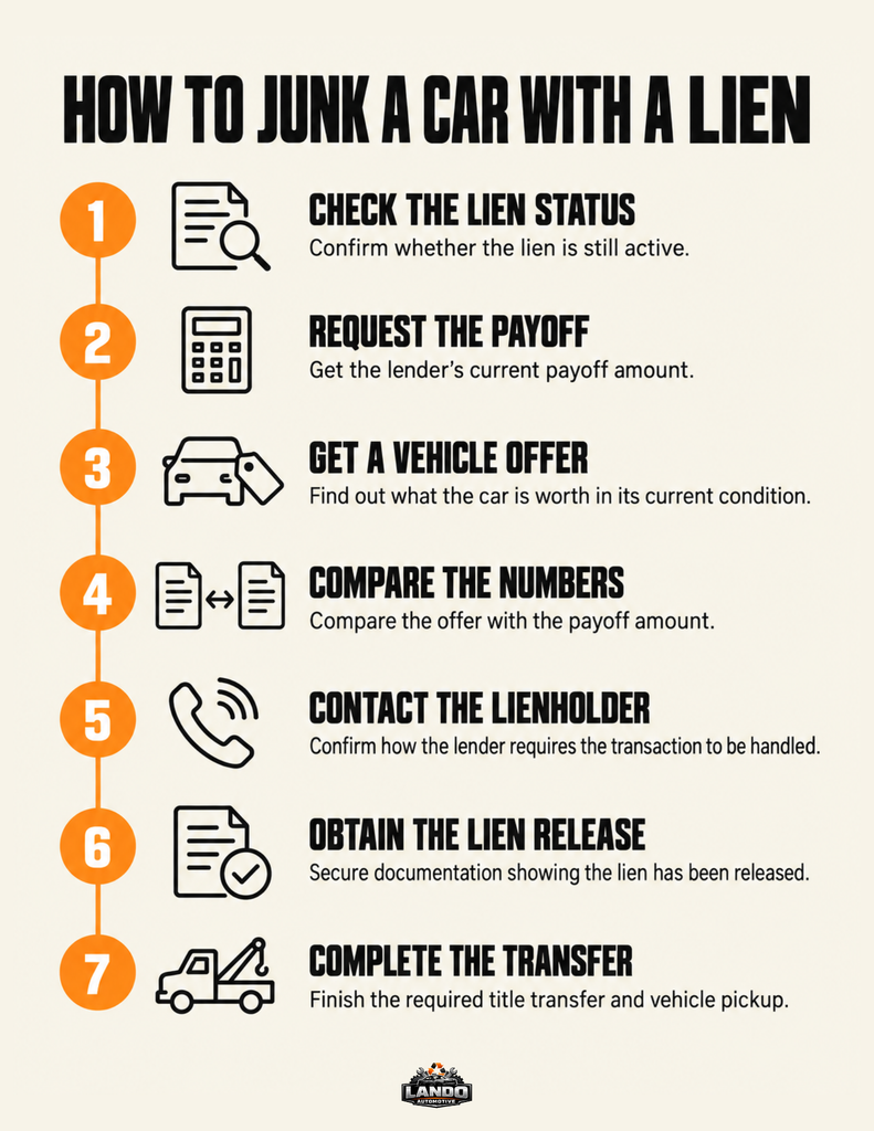 How to Junk a Car With a Lien - Infographic