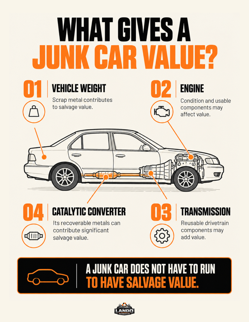 What Gives a Junk Car Value - Infographic